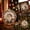 Santa - Round Frame, variant on Santa Round Frame Christmas Tree Ornament, Flat 2D Acrylic Hanging Decoration, 3.15 in High, 1 Piece
