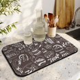 thumbnail image 3 of Diatom Mud Coffee Bar Mat - Ultra Durable, Stain-Resistant, Rubber-Backed (19.5x12in) Kitchen Essential Dish Drying Mat. Coffee Drying MatFits Perfectly Under Coffee Maker, Pot & Espresso Machine, 3 of 7