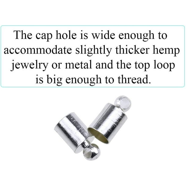 Jewelry end deals caps with loops