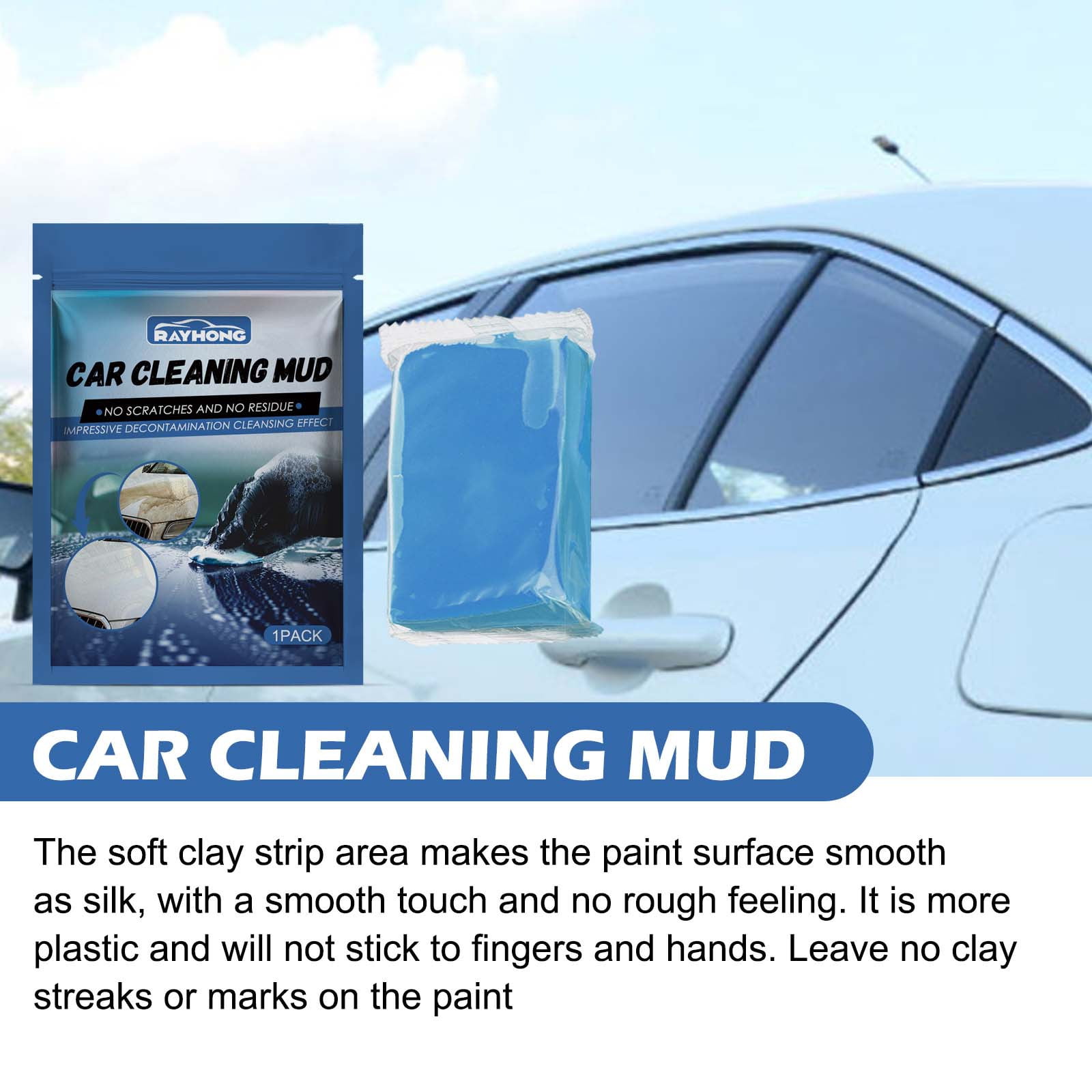 Car Clay Bar Auto Detailing Magic Clay Bar Cleaner for Car Wash Car  Detailing Clean，Grade Clay Bars Detailing Magic Clay Bar Cleaner Auto Wash  Bars with Washing 