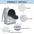 thumbnail image 4 of Unisex Print Bohemian Backpack, Boho Zipper Bag with Front Pocket, Lightweight Rucksack for School University Work Commute, Great Gift Idea, 4 of 5