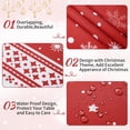thumbnail image 4 of Christmas Tablecloth for Rectangle Tables 60x102, Red Snowflake Christmas Table Cloth Washable Xmas Decorative Table Cover for Holiday Party Kitchen Dining Room Indoor Outdoor, 4 of 6