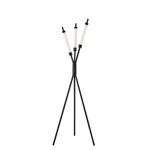 Adesso Collin 62.5" 3-Light Modern Color Changing 3-Way Touch Integrated LED Floor Lamp