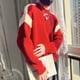 thumbnail image 4 of Suéter de punto para hombre, cuello redondo rojo, jerseys gráficos, cuello redondo, tendencia de ropa para hombre 2024, camiseta, estética de cigarrillos, memes, prendas de punto, 4 of 4