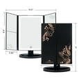 thumbnail image 5 of Impressions Vanity Hello Kitty Trifold LED Tri Tone Makeup Mirror with Magnification (Black), 5 of 7