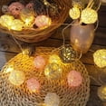 thumbnail image 7 of 36 Pcs Wicker Rattan Balls Decorative Balls for Vase Centerpiece Bowls Orbs Filler for Home Decor,4 Sizes(White, Pink, Light Grey, Dark Grey), 7 of 7