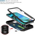 thumbnail image 4 of iPhone 13 Pro Max 5G Case with Slide Camera Cover Military Grade Heavy Duty Shockproof Three-Layer Case with 360° Ring Stand for iPhone 13 Pro Max 6.7"-Black, 4 of 16