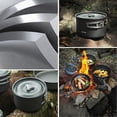 thumbnail image 4 of Camping Cooking Pot Aluminum Alloy Camping Cookware with Folding Handle for Camping Picnic Hiking, 4 of 5
