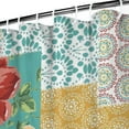 thumbnail image 4 of Boho Style Shower Curtain Pioneer Floral Vintage Retro Shower Curtain for Bathroom Home Decor Bathtubs Waterproof Fabric Curtain with 7 Hooks 36x72in, 4 of 5