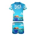 thumbnail image 5 of Luca Boys Two Piece Rash Guard Swimsuits Kids Short Sleeve Swimwear Sets Bathing Suit, 5 of 7