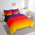 thumbnail image 3 of Homewish Watercolor Tie Dye 7 Pieces Bedding Comforter Set For Female Men Adults,Abstract Ombre Full Bedding Set Lightweight,Gradient Vintage Aesthetic Fitted Sheet Flat Sheet,Luxury Bedroom Decor, 3 of 8