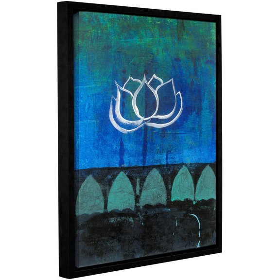 ArtWall Elena Ray "Lotus Blossom" Gallery-Wrapped Floater-Framed Canvas