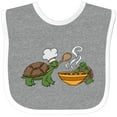 thumbnail image 3 of Inktastic Cute Turtle Chefs Making Soup Boys or Girls Baby Bib, 3 of 4
