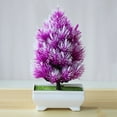 thumbnail image 7 of SPRING PARK 1Pc Artificial Bonsai Simulation Potted Lifelike Plants Topiary Pine Tree Home Decor, 7 of 7