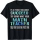 thumbnail image 1 of Playera de Profesor de Matemáticas Divertida - Playera de Si al Principio No Tienes Éxito, 1 of 5
