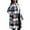 Blue, variant on Bixock Fall/Winter Women Faux Wool Coats,Women Trench Coats Jackets,Women’s Outerwear Jackets Plaid Print Long Sleeve Lapel Collar Button Down Jacket with Pockets Casual Outerwear Jackets