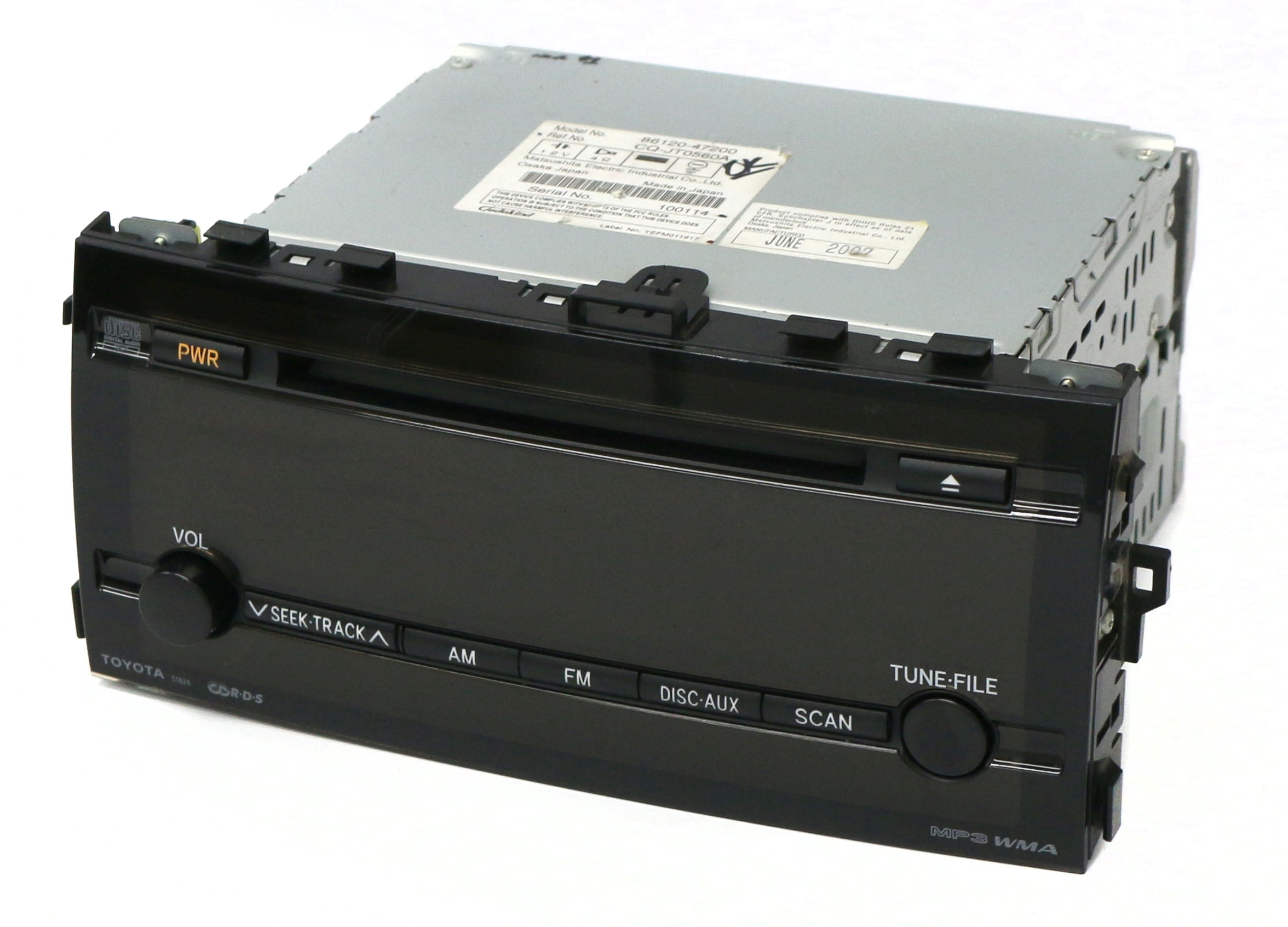 Restored 2006-09 Toyota Prius AM FM Radio mp3 CD Player Part Number 86120-47200 FN 51824 (Refurbished)