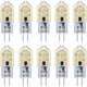 thumbnail image 1 of Bombilla LED no regulable, ahorro de energía, 2 W, repuesto para autocaravana, base G4 de dos pines, blanco frío 6000 K, cubierta de PC transparente, alta reproducción cromática, paquete de 10, 1 of 5