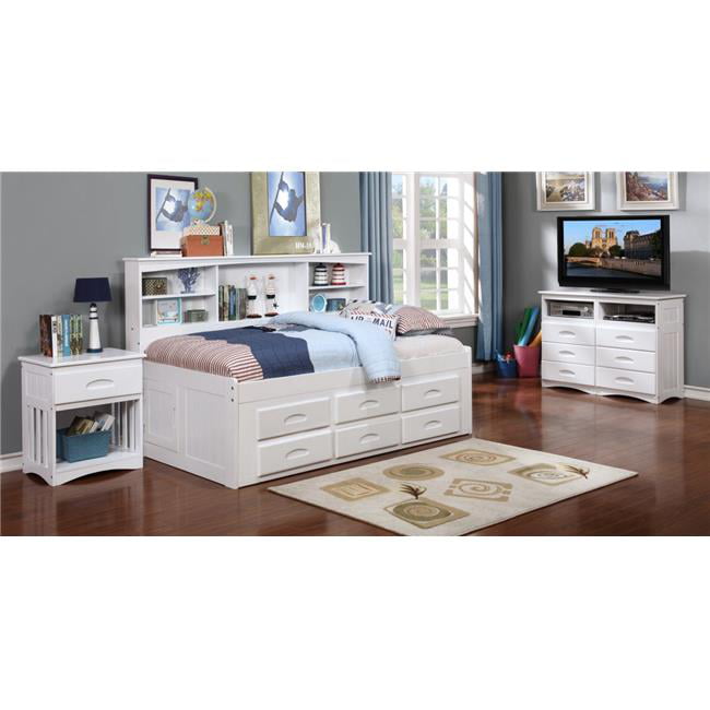 Twin Bookcase Day Bed With 6 Drawer, Twin Bookcase Daybed With Storage