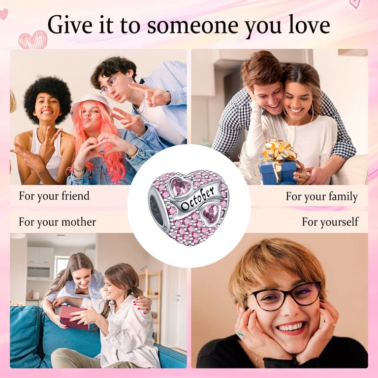 Rosianna 925 Sterling Silver Birthstone Heart Charm photo 4