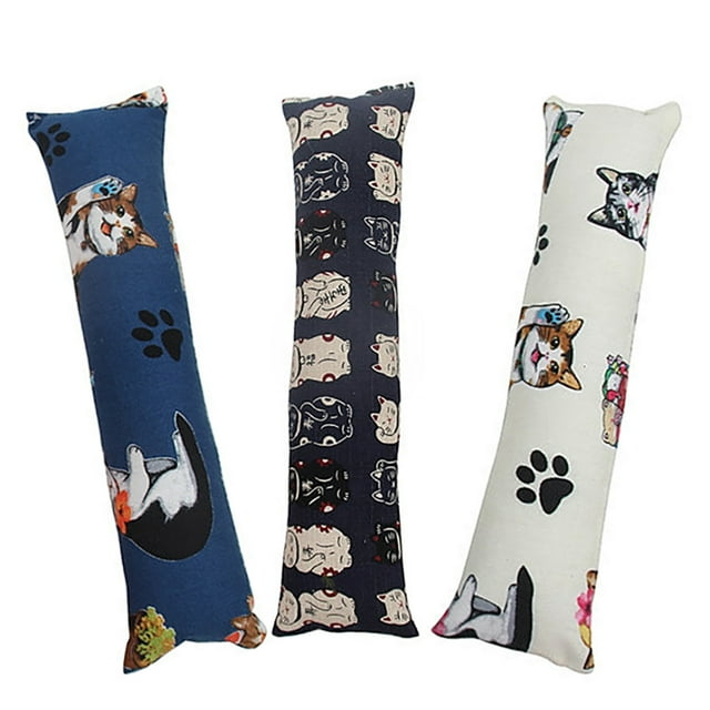Jouet d'Herbe à Chat Assorti: Conception d'Oreiller 3PCS Mignon Chat Mâcher Jouet Chaton Jouer Jouet
