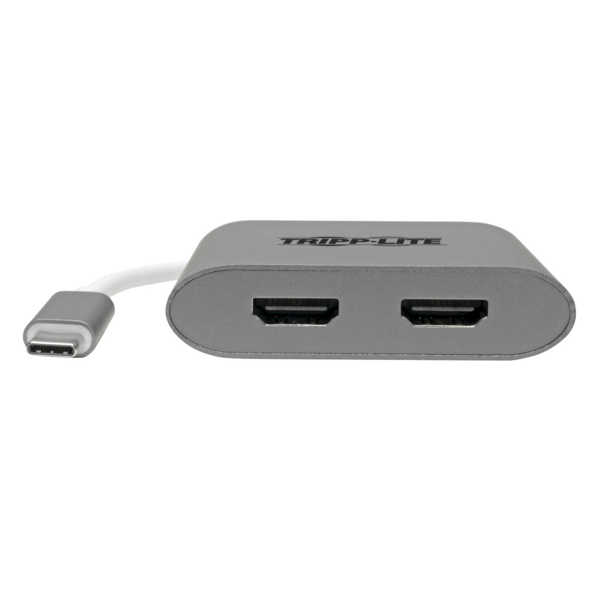 Tripp Lite Usb C To Hdmi Adapter Converter 2-port Dual Usb-c 3.1 4k@30hz - External Video Adapter - Usb-c 3.1 Gen 1 - Hdmi - Gray