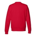 thumbnail image 2 of Adult 80/20 Midweight College Crewneck Sweatshirt - FIRE RED - S, 2 of 3