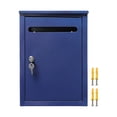 thumbnail image 2 of Buzón de correo con cerradura para montaje en pared Buzón de correos de alta resistencia para edificios de oficinas dormitorios universitarios Azul perfecl, 2 of 8