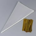 thumbnail image 3 of 100X clear cone shape cellophane bags candy sugar popcorn flower packing ba F WA, 3 of 10