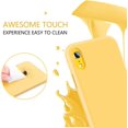 thumbnail image 3 of iPhone XR Case Liquid Silicone, AmPm Soft Gel Rubber Slim Lightweight Microfiber Lining Cushion Texture Cover Shockproof Protective Anti-Scratch Phone Cases for iPhone XR 6.1-inch, Black, 3 of 8