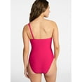 thumbnail image 2 of Time and Tru Women's and Women's Plus One Shoulder One Piece Swimsuit, Sizes XS-3X, Family Swim, 2 of 5