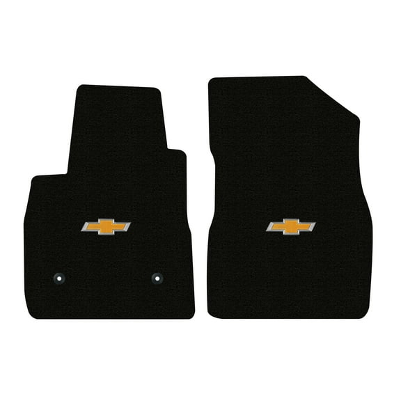 Lloyd Mats LogoMat Custom-Fit 2PC Carpet Floor Mats for 2021-2026 Chevrolet Trailblazer FWD, Charcoal