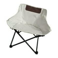 thumbnail image 4 of Chaise Pliante de Camping Portable avec Siège Extérieur Pelouse Randonnée Patio Blanc, 4 of 8
