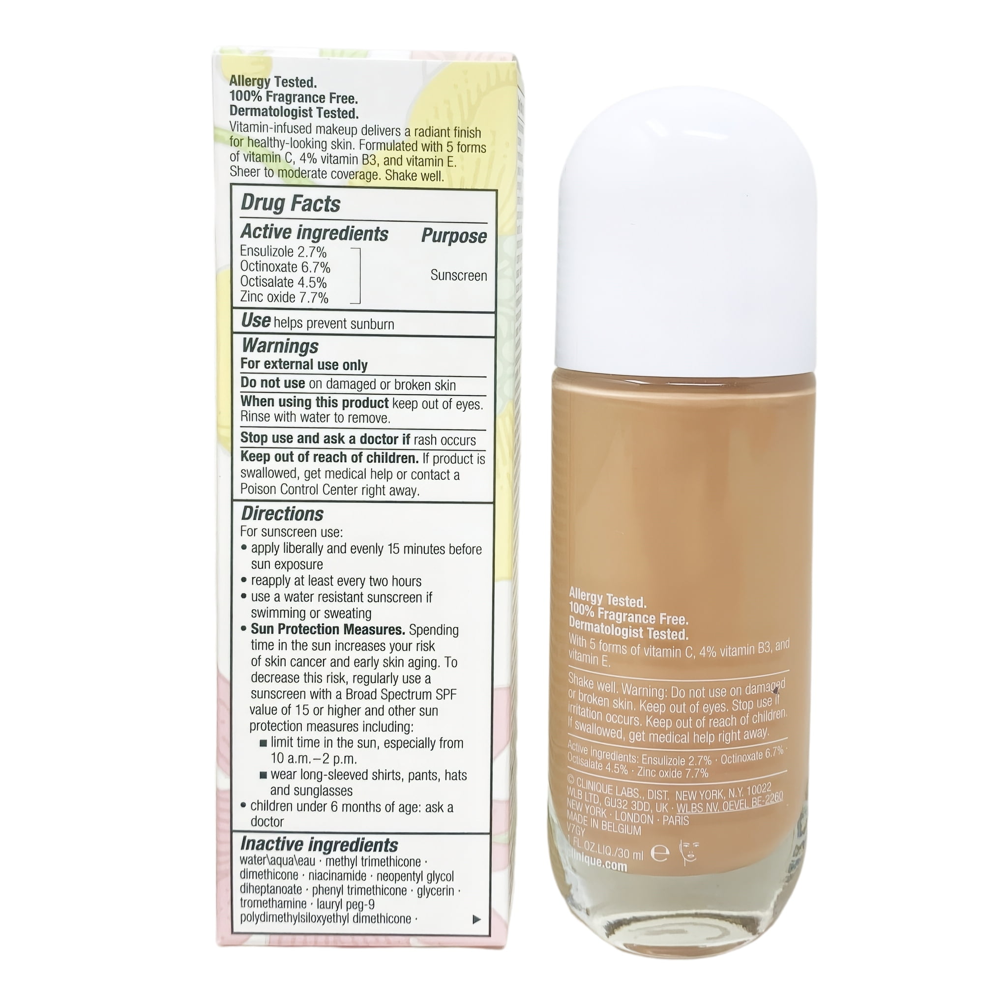 Clinique Even Better Clinical Vitamin Makeup Broad Spectrum SPF 45 Foundation - Light Medium Cool 1 (1 fl oz / 30 mL)