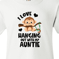 thumbnail image 4 of Inktastic Monkey I Love Hanging out with My Auntie Youth T-Shirt, 4 of 5