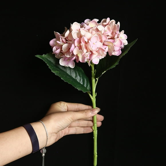 Meitianfacai Artificial Flower Bouquet Artificial Flower hydrangea Fake Silk Flower Bridal Bouquet Home Wedding Party Floral Decor for Room Lawn Garden Courtyard Wedding Decoration (L)
