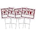 thumbnail image 3 of Moving Sale Sign Kit - 4 Pack (Includes 4 Signs and Stakes) Durable Coroplast UV Colorfast Ink 18x24 Real Estate Supplies, Made in The USA Unconditional Guarantee, 3 of 4