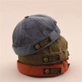 thumbnail image 2 of Gorro sin ala de pana, gorro unisex Docker para otoño e invierno, gorro de pescador, gorro tipo cúpula, diseño aerodinámico, 2 of 6