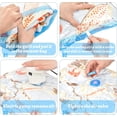 thumbnail image 4 of Vacuum Storage Bags Set of 5 Vacuum Bag Storage Bags -40x50- Reusable Travel Compression Bags Vacuum Storage Bags for Clothes, Duvets, Bedding, Pillows and More, 4 of 5