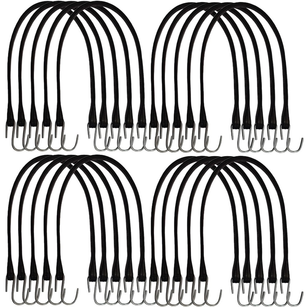 RAParts Set of Twenty (20) Natural Rubber 21" Bungee Tire Chain Truck Trailer Tie Down Cord Strap