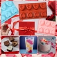 thumbnail image 6 of Heart Shaped Silicone Molds, Valentine's Day Candy Chocolate Molds, 8 Holes Love Heart Shape Baking Molds, Mini Heart Shaped Cake Pans, Valentines Silicone Mold, Silicone Donut Molds, 6 of 7