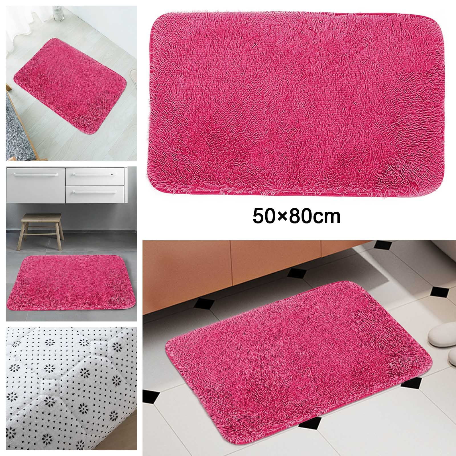 Dyfzdhu Mats Solid Color Non Slip Soft Kitchen Bathroom Rugs Living