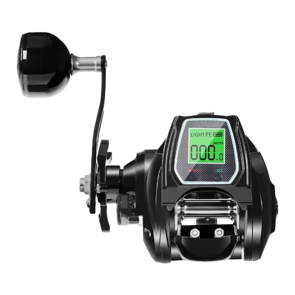 GRIMPEX Casting Reel 6.4:1 16Kg Drag Digital Display for Boat Fishing for Saltwater Left