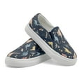 thumbnail image 5 of LYHaoo Kids Canvas Sneakers For Boys Girls Toddler On Casual Shoes With Dinosaur Print Comfortable Lightweight Breathable For Daily Walking Play School Sizes 7 Blue(Little Kid), 5 of 6