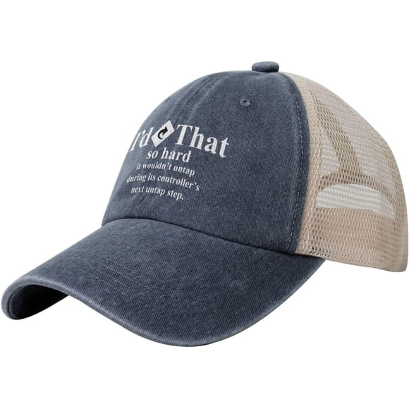 I'd Tap That Dad Vintage Mesh Hat Dad Hats Trendy Caps Black
