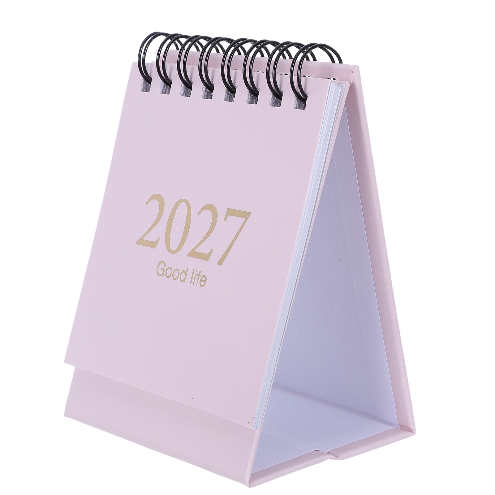LITINKIMI Small Desk Calendar 2027-2028 Desktop Planner with Extended Monthly and Yearly Schedule