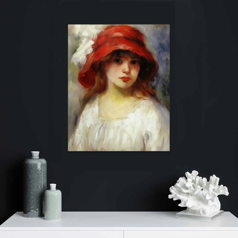 Pierre Auguste Renoir,Reading girl,large wall art,framed authentic wall art,canvas wall art,large canvas,M6612