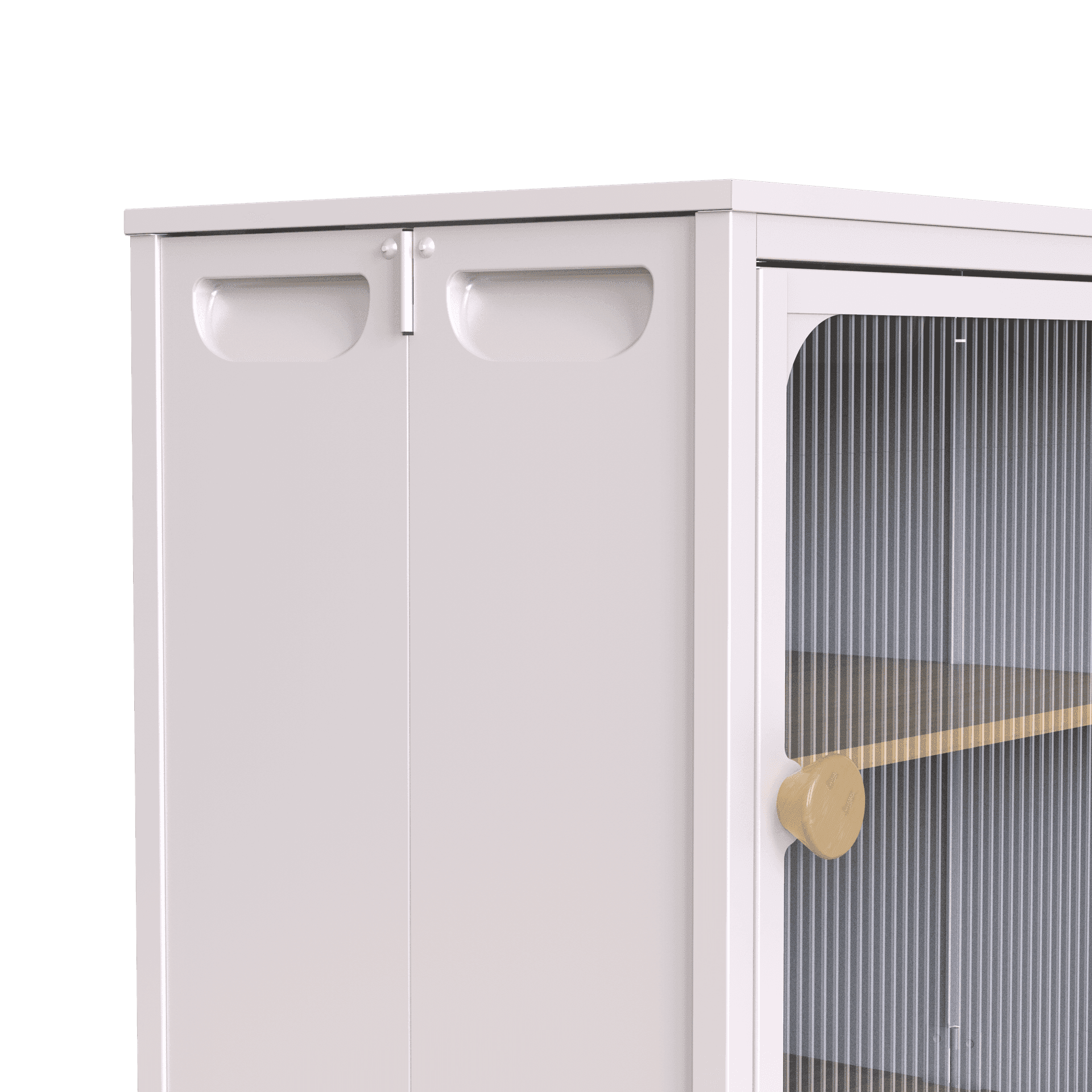 1-Piece Foldable Cabinet, Storage Box with Anti-Slip Design, Easy to DIY Home Storage Container with Door