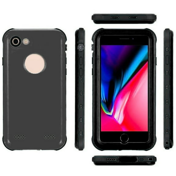 IPhone 8 / IPhone 7 Redpepper Waterproof Swimming Shockproof Dirt Proof Case Cover Black