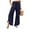 510_Navy, variant on Linen Pants Women Palazzo Summer High Waisted Wide Leg Pant Pleated Beach Travel Trousers With Pockets Purple